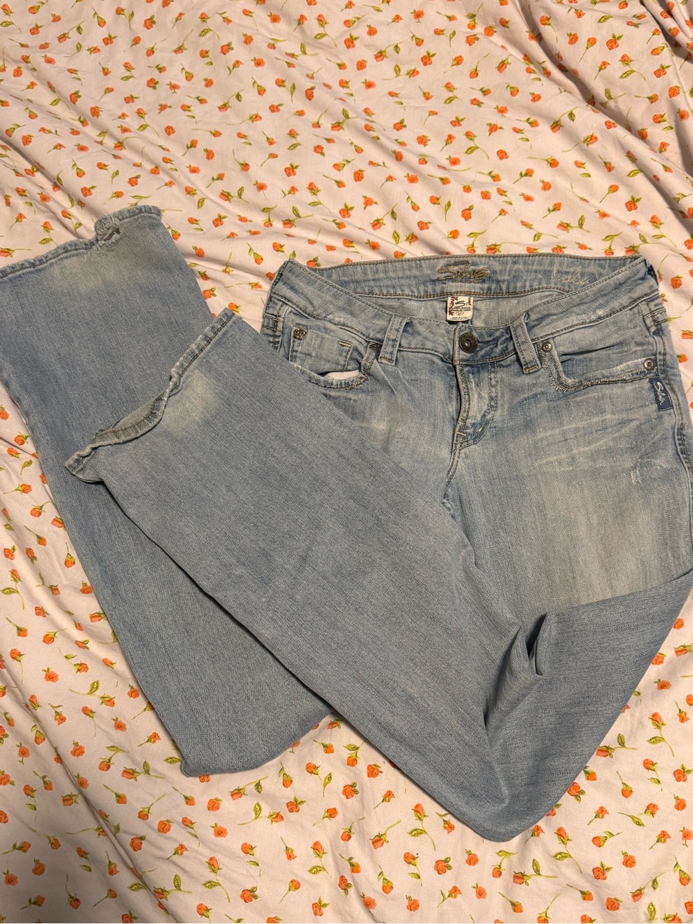 Y2K Silver Jeans